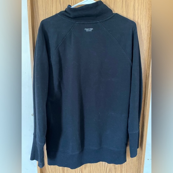 Calvin Klein Black Womens Pullover Sweater Size Small‎ Performance Thumb Holes - Picture 4 of 8